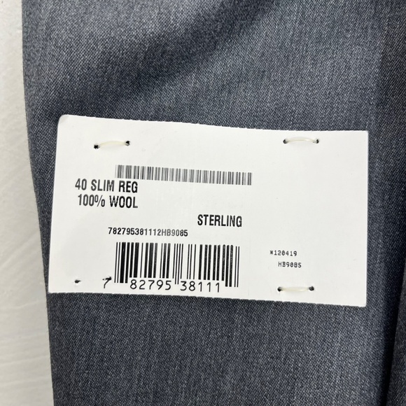 Michael Kors Mens 40R Single Breasted Sport Coat Grey Slim Fit Lined Two-Button - Picture 9 of 14